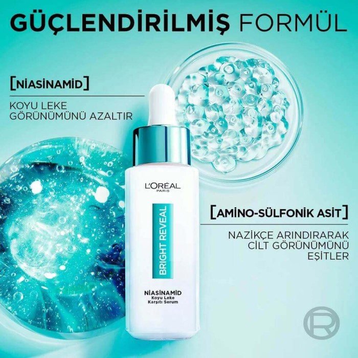L'Oréal Paris Bright Reveal Sivilce, Güneş, Yaşlanma Lekelerinde Etkili Koyu Leke Karşıtı Serum 10% Niasinamid 30 Ml - 5