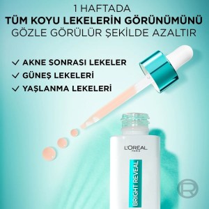 L'Oréal Paris Bright Reveal Sivilce, Güneş, Yaşlanma Lekelerinde Etkili Koyu Leke Karşıtı Serum 10% Niasinamid 30 Ml - 6