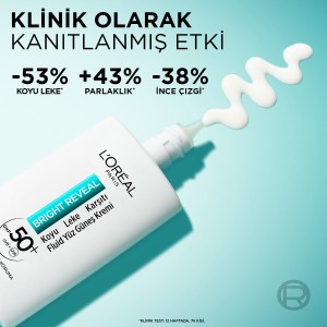 L'Oréal Paris Bright Reveal Spf 50+ Koyu Leke Karşıtı Fluid Günlük Yüz Güneş Kremi 50 Ml - 5