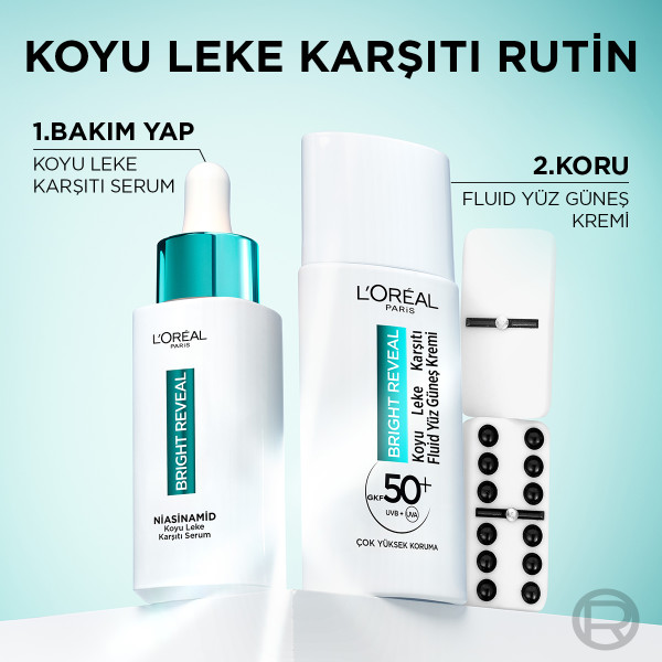 L'Oréal Paris Bright Reveal Spf 50+ Koyu Leke Karşıtı Fluid Günlük Yüz Güneş Kremi 50 Ml - 7