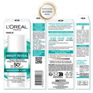 L'Oréal Paris Bright Reveal Spf 50+ Koyu Leke Karşıtı Fluid Günlük Yüz Güneş Kremi 50 Ml - 9