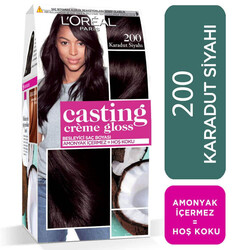 Loreal Paris Saç Boyası - L'Oréal Paris Casting Crème Gloss Saç Boyası 200 Karadut Siyahı
