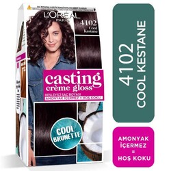 Loreal Paris Saç Boyası - L'Oréal Paris Casting Crème Gloss Saç Boyası 4102 Cool Kestane