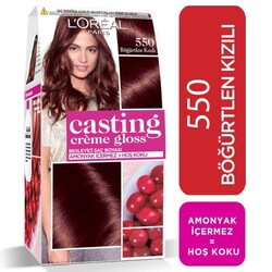 Loreal Paris Saç Boyası - L'Oréal Paris Casting Crème Gloss Saç Boyası 550 Böğürtlen Kızılı