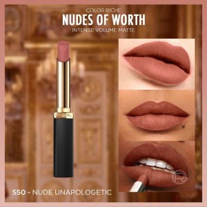 L'Oréal Paris Color Riche Intense Volume Matte Ruj 550 Nude Unapologetic - 3