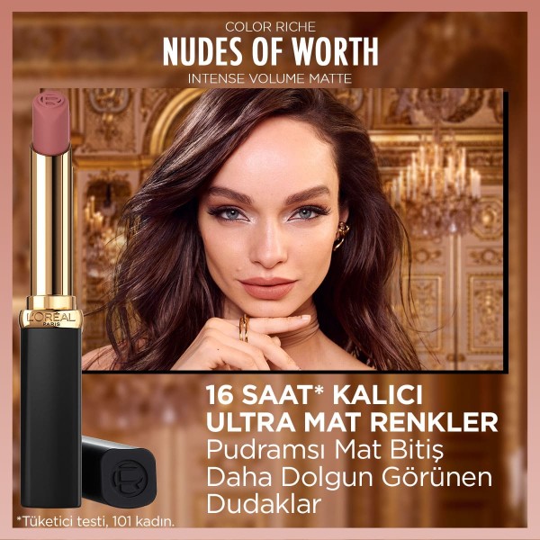 L'Oréal Paris Color Riche Intense Volume Matte Ruj 601 Worth It - 4