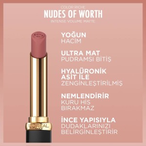 L'Oréal Paris Color Riche Intense Volume Matte Ruj 601 Worth It - 6