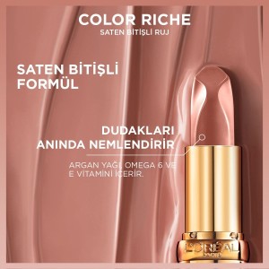 L'Oréal Paris Color Riche Saten Bitişli Ruj 540 Nude Unstoppable - 4