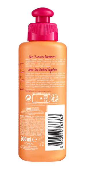 L'Oréal Paris Elseve Dream Long Bye Bye Makas Saç Bakım Kremi 200 Ml - 2