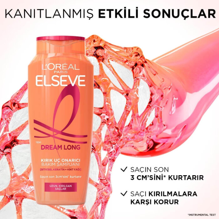 L'Oréal Paris Elseve Dream Long Onarıcı Bakım Şampuanı 300 Ml - 4