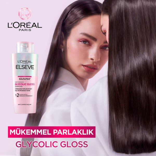 L'Oréal Paris Elseve Glycolic Gloss Mükemmel Parlaklık için Bakım Yapan Şampuan 200 Ml - 2