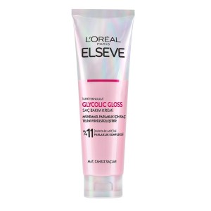 L'Oréal Paris Elseve Glycolic Gloss Mükemmel Parlaklık için Pürüzsüzleştirici Saç Kremi 150 Ml - 1