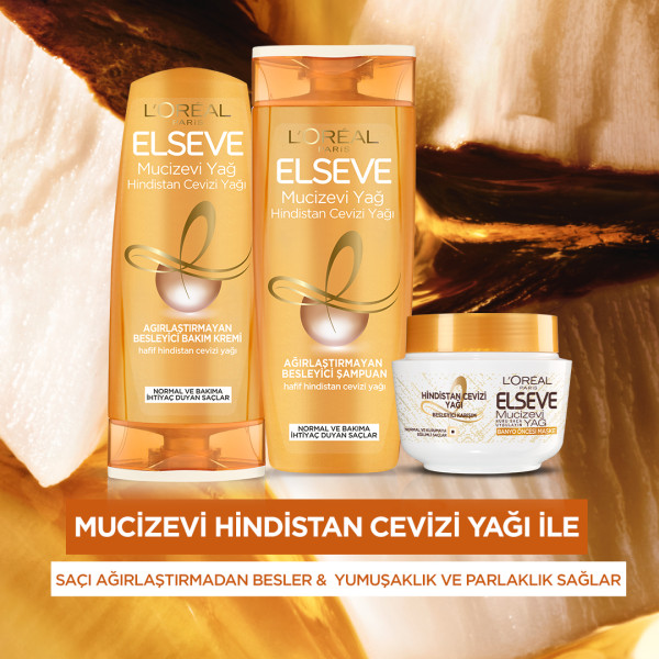 L'Oréal Paris Elseve Hindistan Cevizi&Değerli Yağlar Saç Maskesi - 4