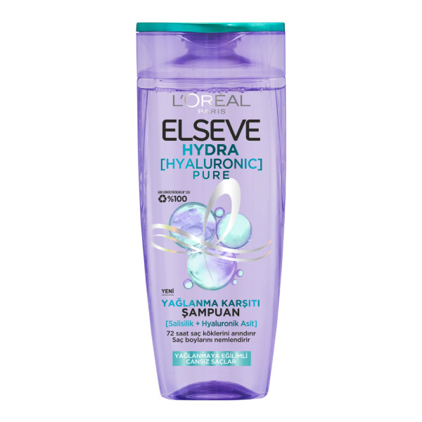 L'Oréal Paris Elseve Hydra Hyaluron Yağlanma Karşıtı Arındırıcı Şampuan 300 Ml - 1