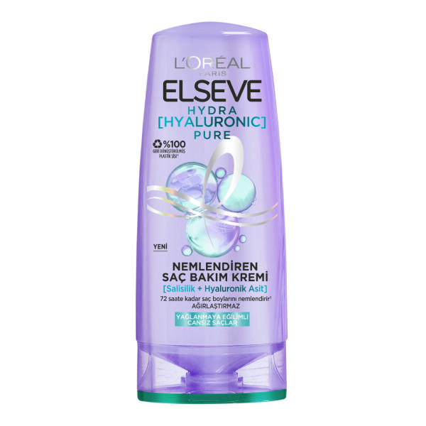 L'Oréal Paris Elseve Hydra Hyaluron Yağlanma Karşıtı Nemlendirici Saç Kremi 250 Ml - 1