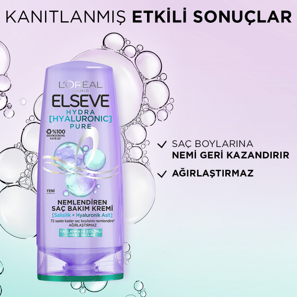 L'Oréal Paris Elseve Hydra Hyaluron Yağlanma Karşıtı Nemlendirici Saç Kremi 250 Ml - 6