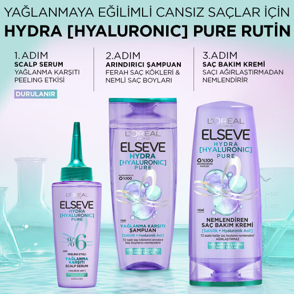 L'Oréal Paris Elseve Hydra Hyaluron Yağlanma Karşıtı Nemlendirici Saç Kremi 250 Ml - 7