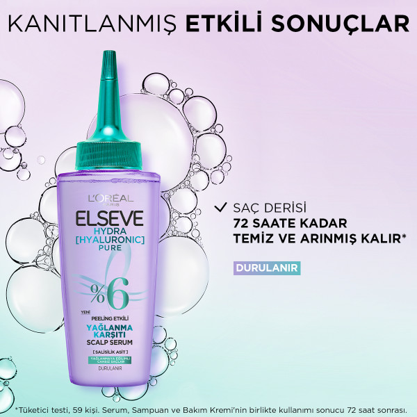 L'Oréal Paris Elseve Hydra Hyaluron Yağlanma Karşıtı Peeling Etkili Saç Derisi Serumu 102 Ml - 6