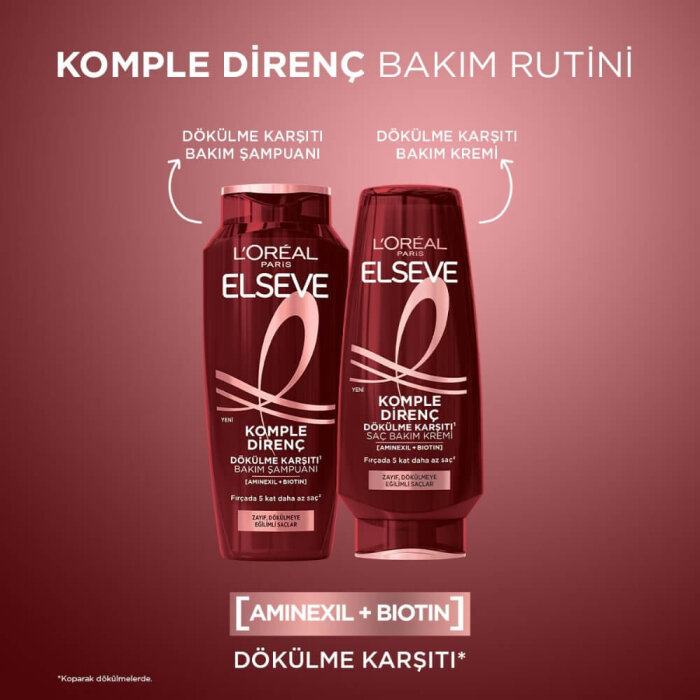 L'Oréal Paris Elseve Komple Direnç Dökülme Karşıtı Şampuan 300 Ml - 5