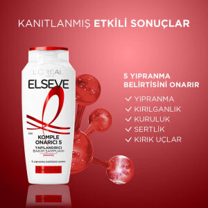 L'Oréal Paris Elseve Komple Onarıcı 5 Yapılandırıcı Bakım Şampuanı 300 Ml - 4