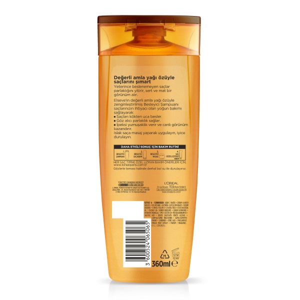L'Oréal Paris Elseve Mucizevi Yağ Besleyici Bakım Şampuanı 360 Ml - 2