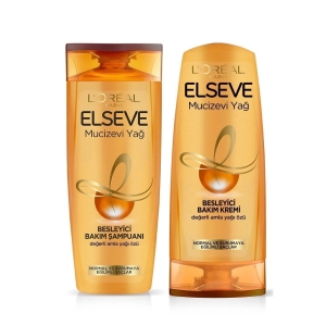 L'Oréal Paris Elseve Mucizevi Yağ Şampuan 360 Ml+Saç Kremi 175 Ml Set - Loreal Paris Elseve
