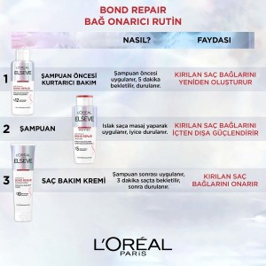 L'Oréal Paris Elseve Premium Bond Repair Pre Şampuan 200 Ml - 4