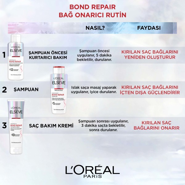 L'Oréal Paris Elseve Premium Bond Repair Pre Şampuan 200 Ml - 4