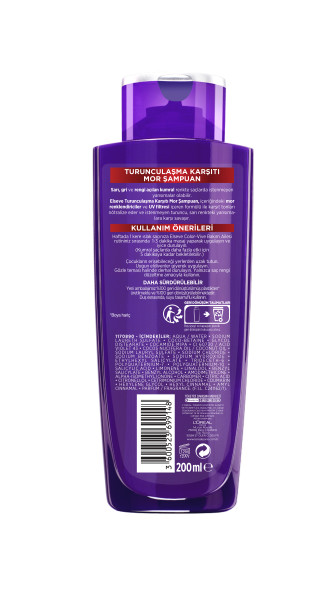 L'Oréal Paris Elseve Turunculaşma Karşıtı Mor Şampuan 200 Ml - 2