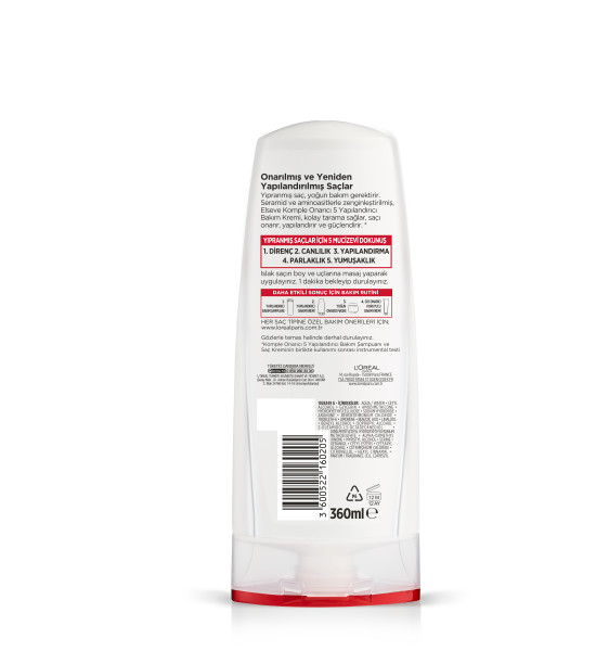 L'Oréal Paris Elseve Yapılandırıcı Bakım Kremi 360 Ml - 2