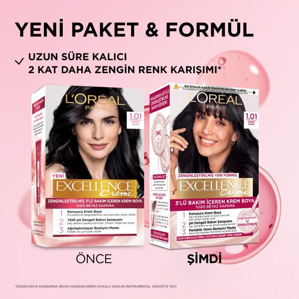 L'Oréal Paris Excellence Creme 1.01 Saç Boyası - 3