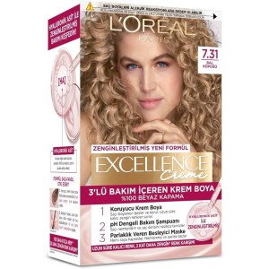 L'Oréal Paris Excellence Creme 7.31 Bal Köpüğü Saç Boyası - Loreal Paris Excellence