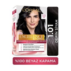 Loreal Paris Excellence - L'Oréal Paris Excellence Creme Saç Boyası 1.01 Derin Siyah