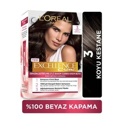 Loreal Paris Excellence - L'Oréal Paris Excellence Creme Saç Boyası 3 Koyu Kestane