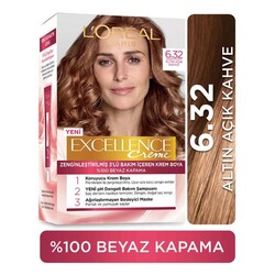 L'Oréal Paris Excellence Creme Saç Boyası 6.32 Altın Açık Kahve - Loreal Paris Excellence