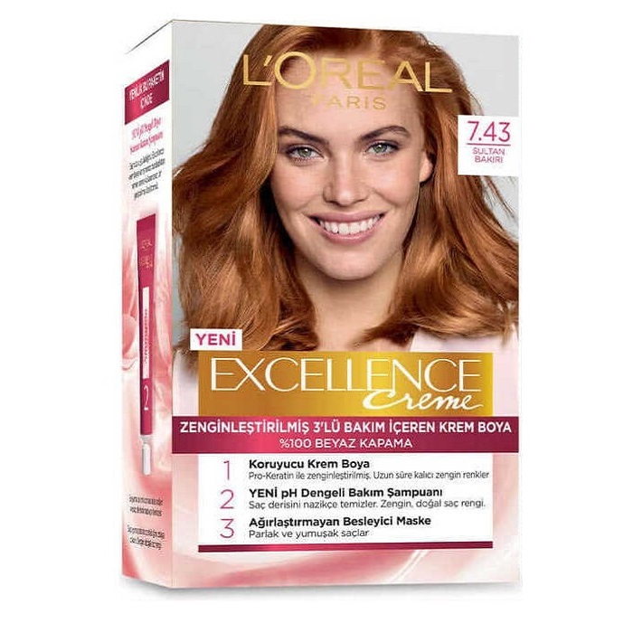 L'Oréal Paris Excellence Creme Saç Boyası 7.43 - 1