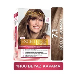 Loreal Paris Excellence - L'Oréal Paris Excellence Creme Saç Boyası 7.1 Küllü Koyu Kumral