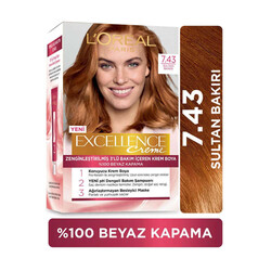 Loreal Paris Excellence - L'Oréal Paris Excellence Creme Saç Boyası 7.43 Sultan Bakırı