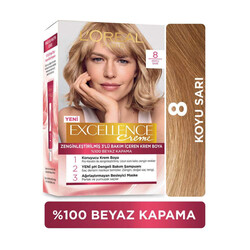 L'Oréal Paris Excellence Creme Saç Boyası 8 Koyu Sarı - Loreal Paris Excellence