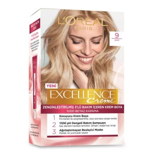 L'Oréal Paris Excellence Creme Saç Boyası 9 - Loreal Paris Excellence