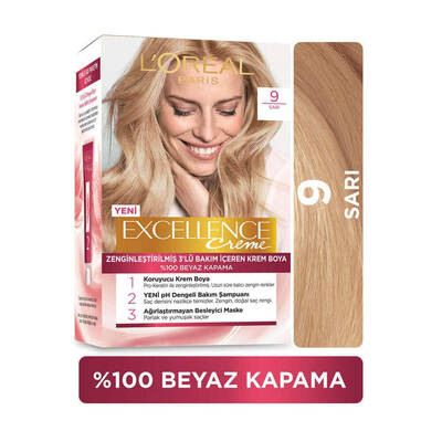 L'Oréal Paris Excellence Creme Saç Boyası 9 Sarı - 1