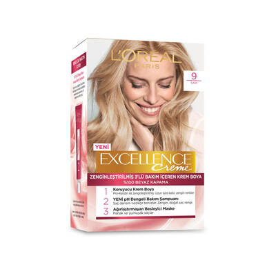 L'Oréal Paris Excellence Creme Saç Boyası 9 Sarı - 2