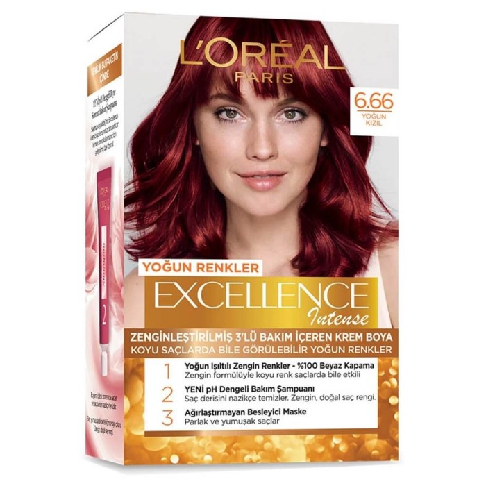 L'Oréal Paris Excellence Intense Creme 6.66 Intense Red - 1