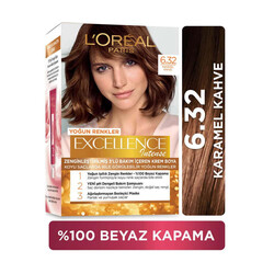 Loreal Paris Excellence Intense - L'Oréal Paris Excellence Intense Saç Boyası 6.32 Karamel Kahve