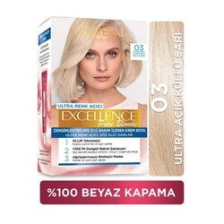 L'Oréal Paris Excellence Pure Blond Saç Boyası 03 Ultra Açık Küllü Sarı - Loreal Paris Excellence