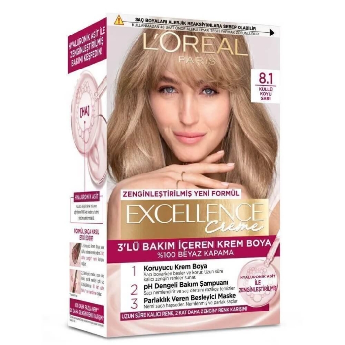 L'Oréal Paris Excellence Pure Blond Saç Boyası 8.1 - 1