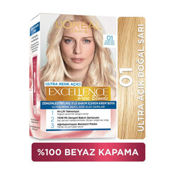 L'Oréal Paris Excellence Pure Blonde Saç Boyası 01 Ultra Açık Doğal Sarı - Loreal Paris Excellence