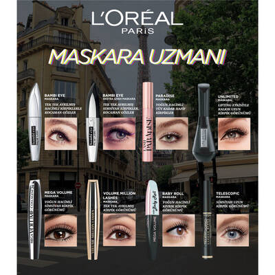 L'Oréal Paris False Lash Telescopic Fiber Mascara Black - 6