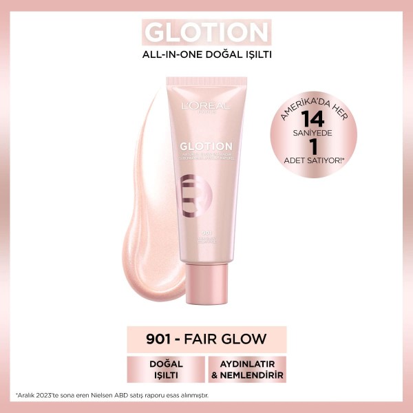 L'Oréal Paris Glotion All-In-One Doğal Işıltı 901 - Fair Glow 40 Ml - 2