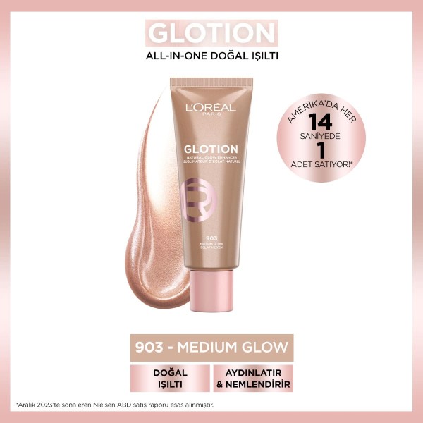 L'Oréal Paris Glotion All-In-One Doğal Işıltı 903 - Medium Glow - 2